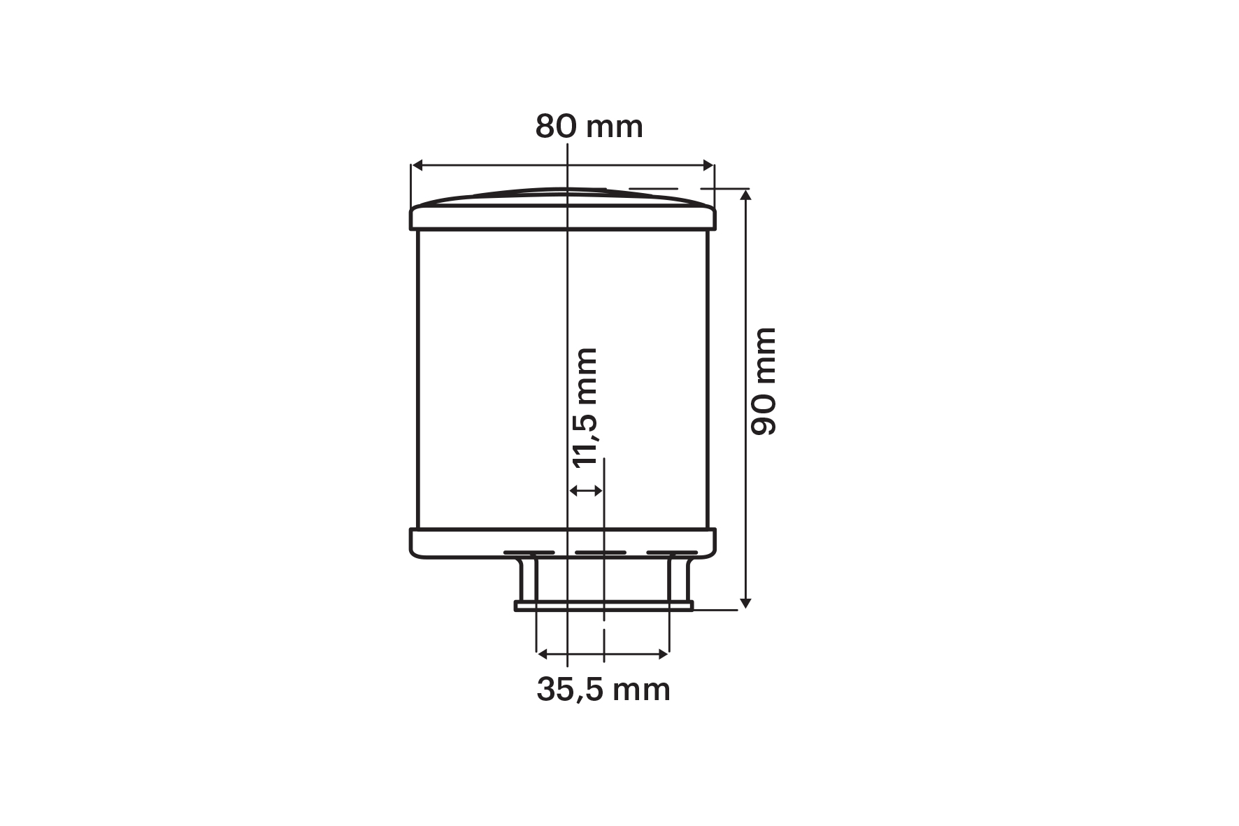 RED FILTER E14 Ø 35,5 straight for PHVA 12÷17,5 - PHBN 17,5 carburettors