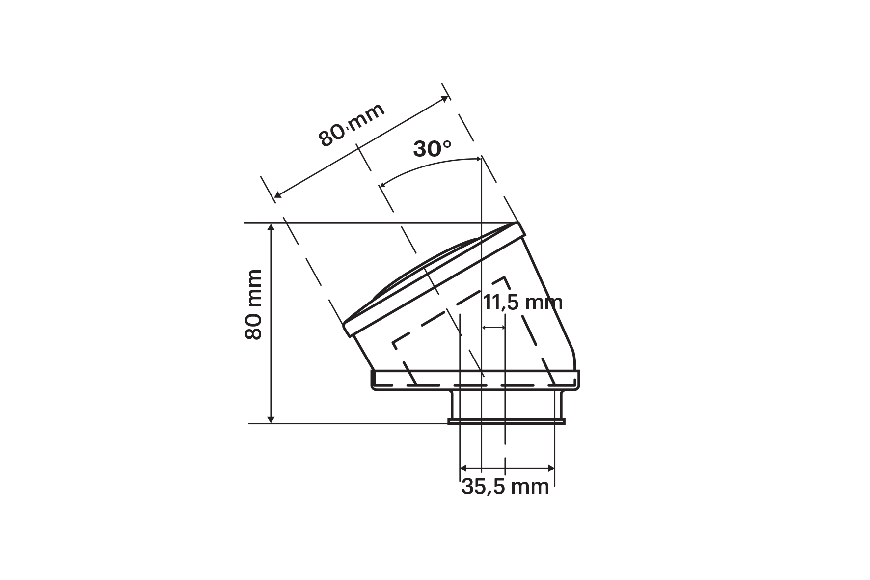 RED FILTER E14 Ø 35,5 inclined 30° for PHVA 12÷17,5 - PHBN 17,5 carburettors
