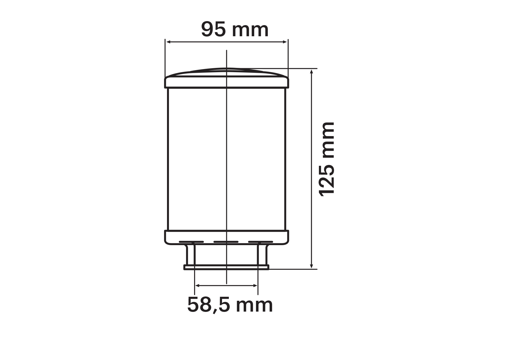 RED FILTER E16 Ø 60 for PHBG 15-21 - PHBL 20-26 threaded carburettors