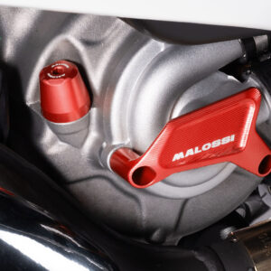 Red engine oil dipstick