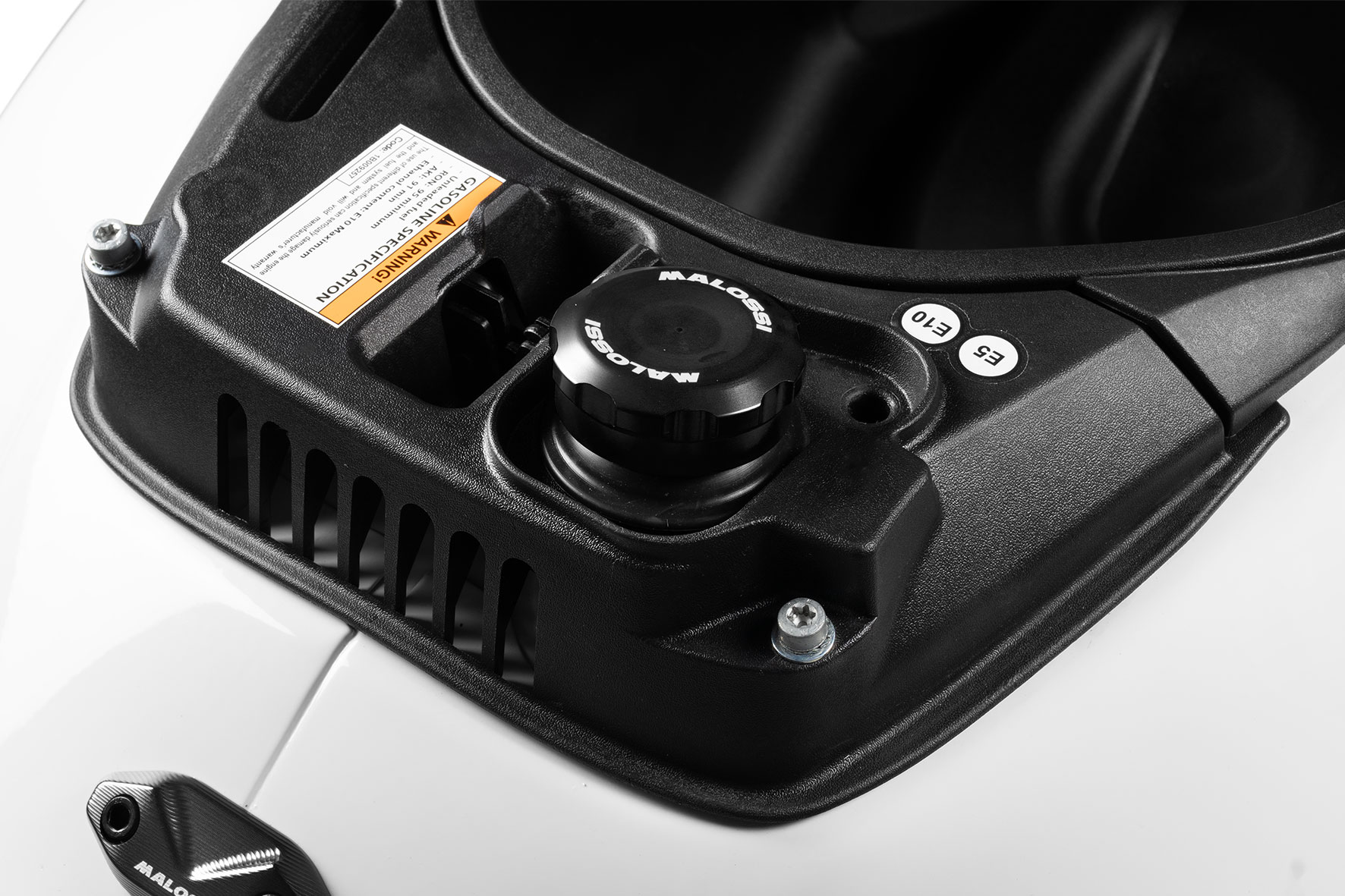 Black fuel tank cap