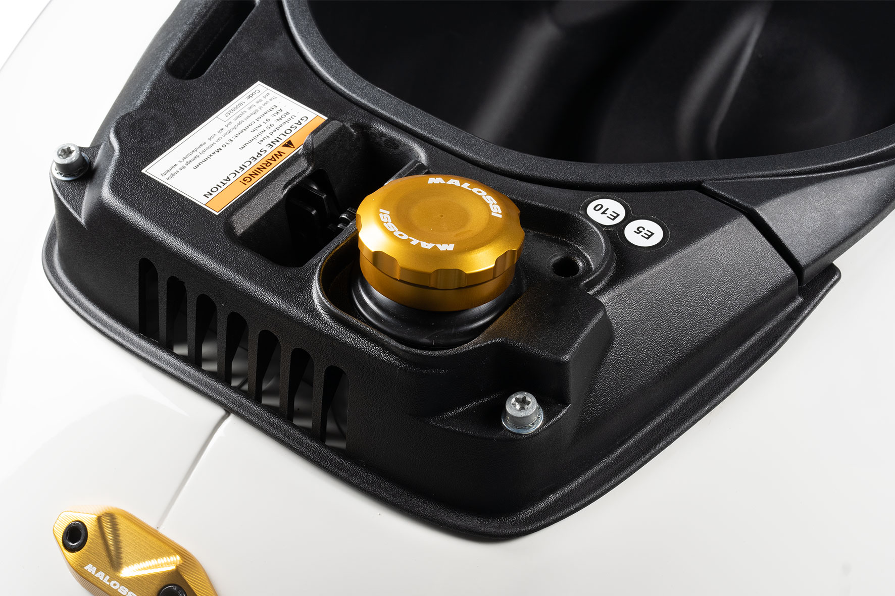 Gold fuel tank cap