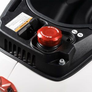 Red fuel tank cap