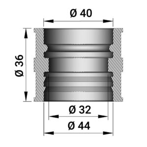Intake rubber for PHBE-PHF 30-34 (height 35 cm) carburettors