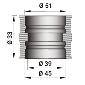 Intake rubber for PHM 40 N BMW carburettors