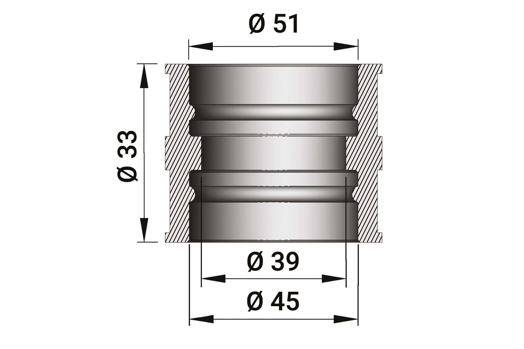 Intake rubber for PHM 40 N BMW carburettors