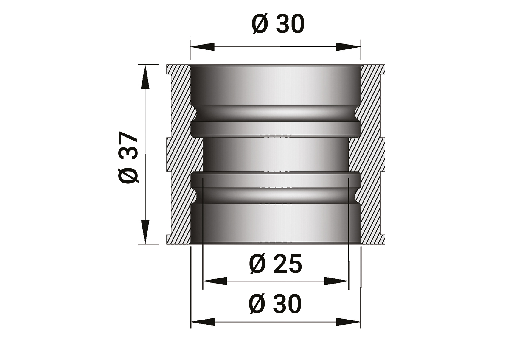 Intake rubber for PHBG-PHBL 19-25 (37 mm) carburettors