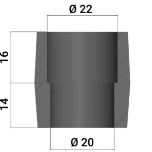 Intake rubber for PHBG 15-19 B (30 mm) carburettors