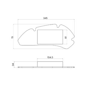 W BOX air filter for air box