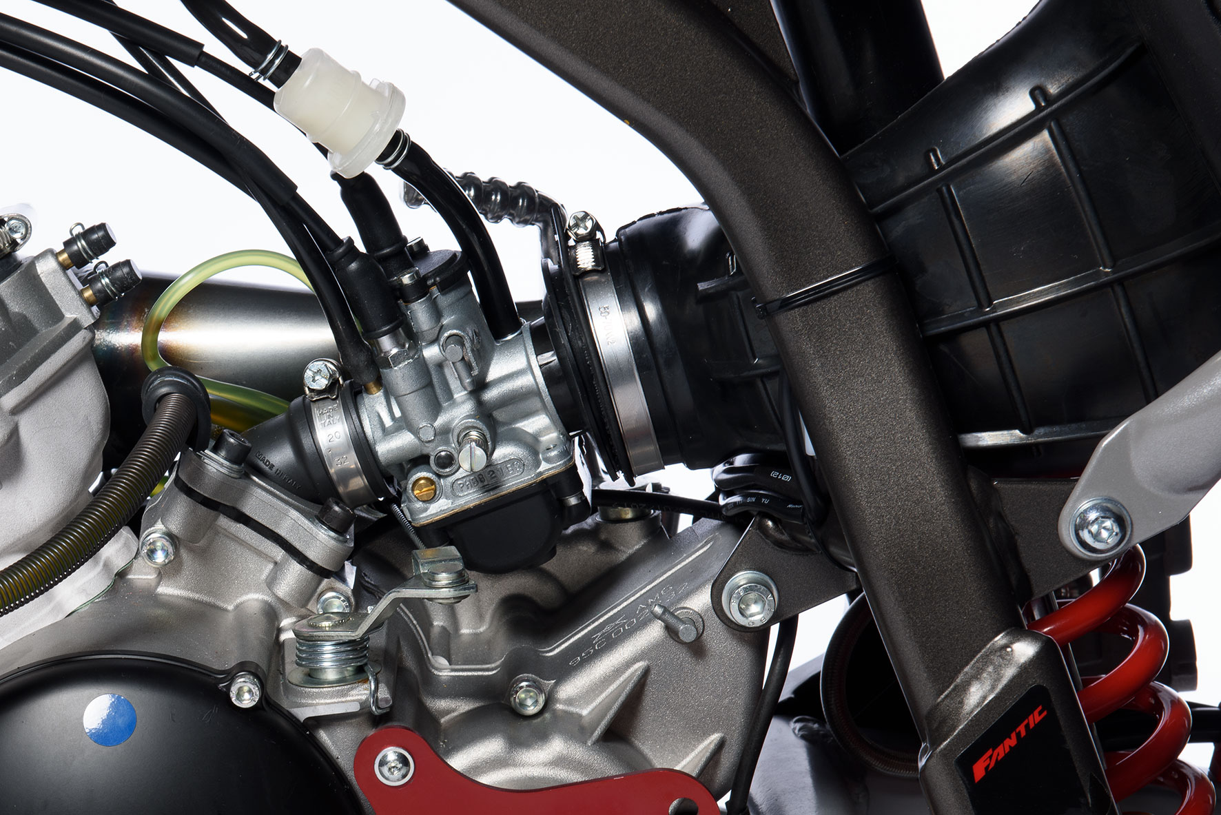Carburettor kit PHBG 21 BS with reed valve and cable starter fr 50cc moto with separate mixer