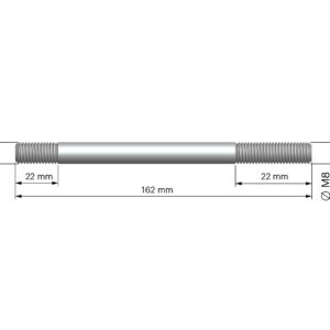 4 M 8x162 studs for crankcase